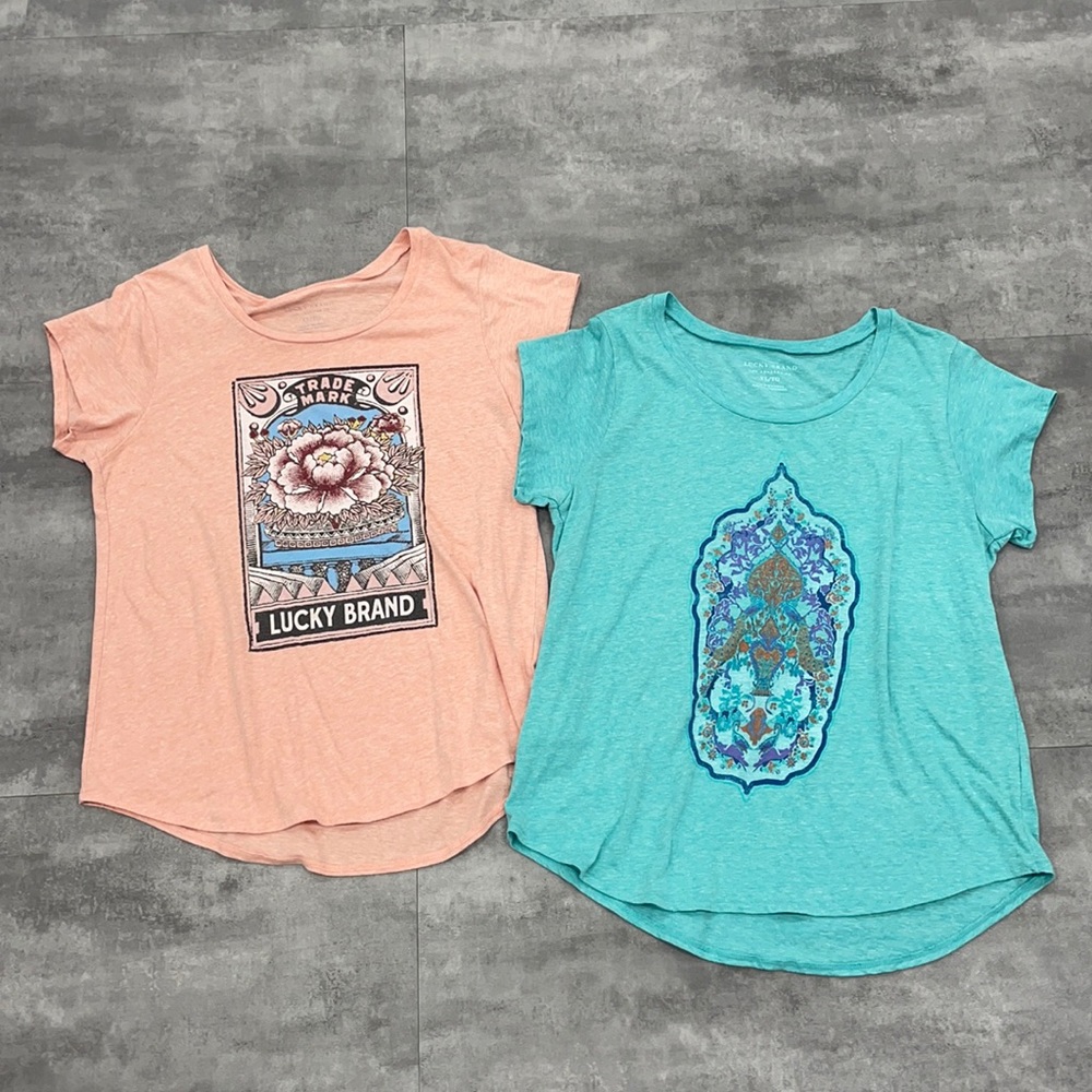 2 women’s extra-large XL lucky brand tops